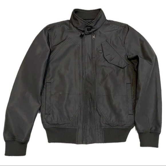 G Star - Mass Bomber Black Biker Motorcycle Jacket - S/M - Picture 1 of 8